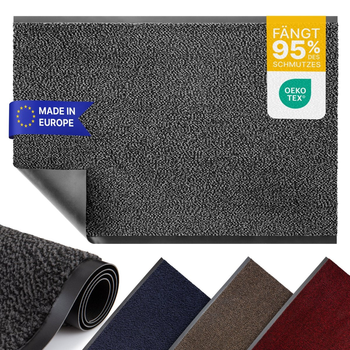 Schmutzfangmatte auf Maß – mit oder ohne Gummirand - Entrando