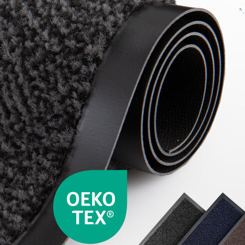 Nahaufnahme Polypropylen-Fußmatte mit Öko-Tex Zertifikat