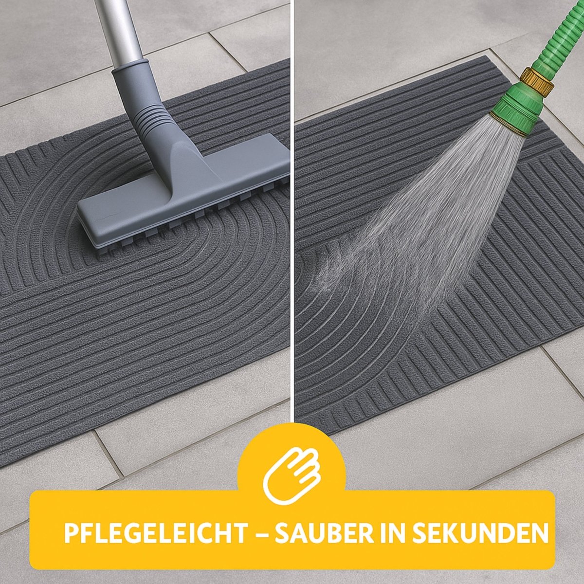 Fussmatte mit Struktur - Sand, Wellen - Entrando