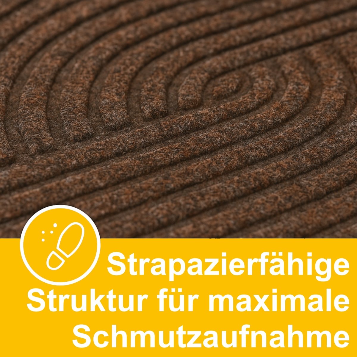 Fussmatte mit Struktur - Sand, Wellen - Entrando