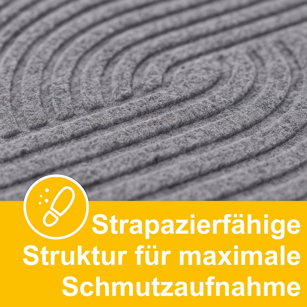 Fussmatte mit Struktur - Sand, Wellen - Entrando