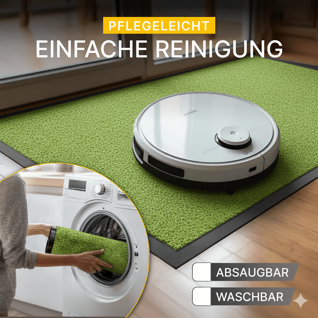 Premium Fußmatte für innen & außen - Flach, Waschbar, Rutschfest - Entrando