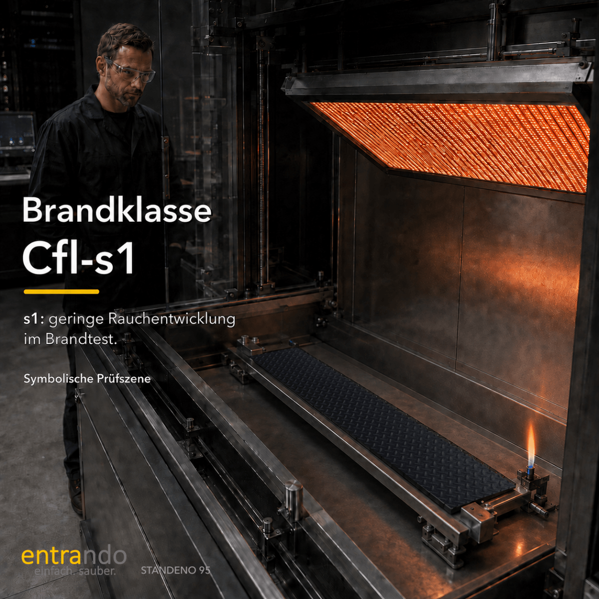 STANDENO 95 Antiermüdungsmatte für Stehschreibtisch & Arbeitsplatz - Entrando
