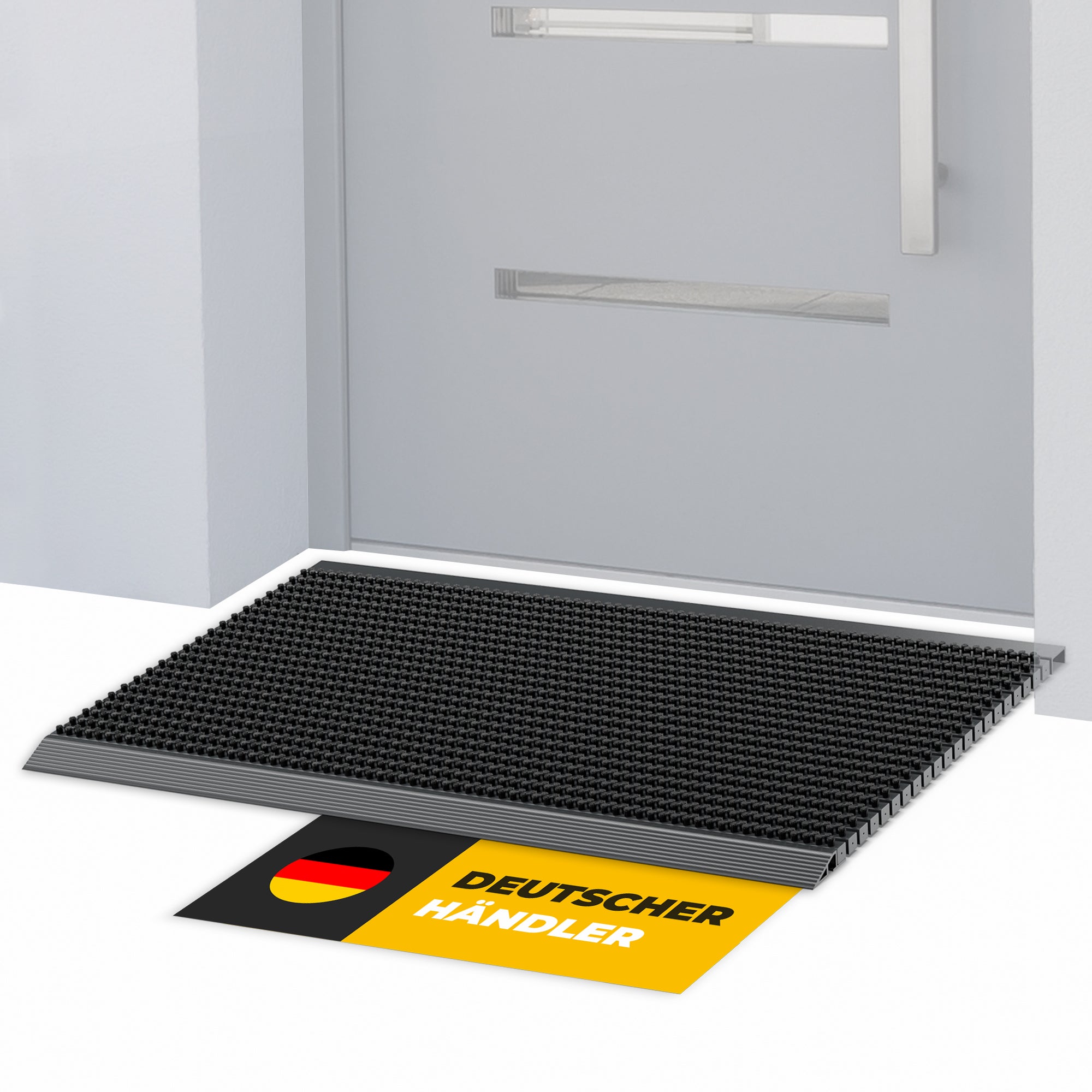 Premium Fußabtreter für Außen - Kraftvollen Bürsten und Metall-Rahmen aus Alu
