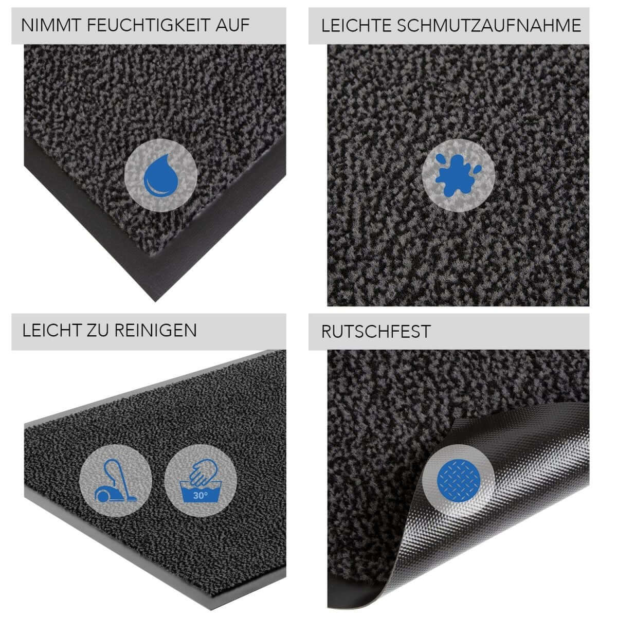 3x Schmutzfangmatte Eingangsbereich Sparset (Groß) - Entrando