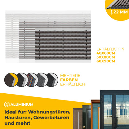 Premium Fußabtreter für Außen - Kraftvollen Bürsten und Metall-Rahmen aus Alu