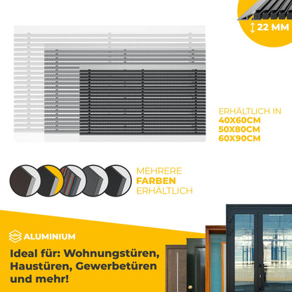 Premium Fußabtreter für Außen - Kraftvollen Bürsten und Metall-Rahmen aus Alu