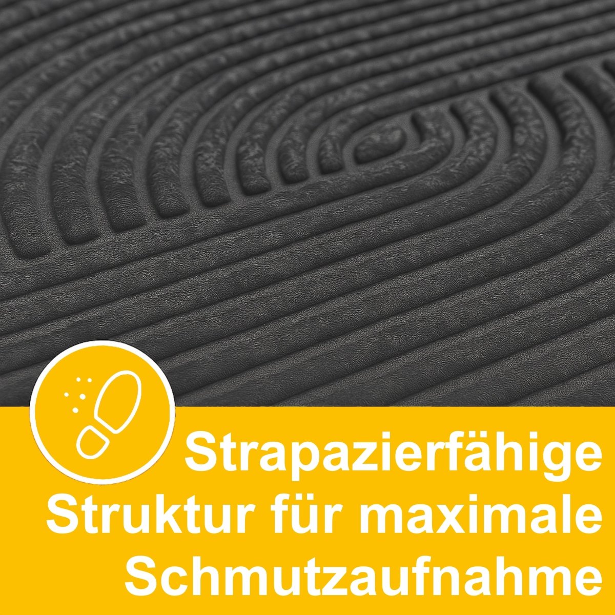 Fussmatte mit Struktur - Sand, Wellen - Entrando