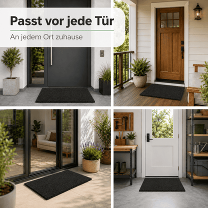 Fußmatte Kokos - für außen, rutschfest, robust - ideal als Türmatte für Eingang Haustür - Entrando