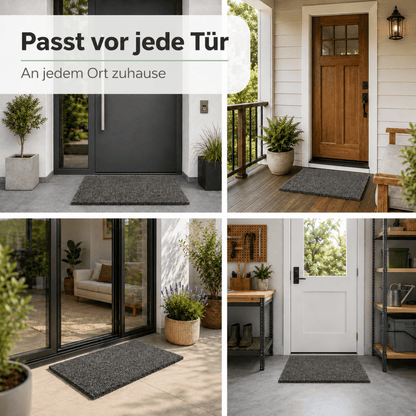 Fußmatte Kokos - für außen, rutschfest, robust - ideal als Türmatte für Eingang Haustür - Entrando