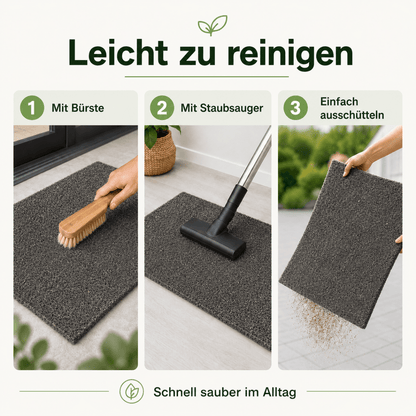 Fußmatte Kokos - für außen, rutschfest, robust - ideal als Türmatte für Eingang Haustür - Entrando
