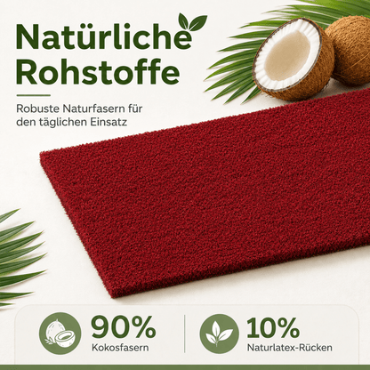 Fußmatte Kokos - für außen, rutschfest, robust - ideal als Türmatte für Eingang Haustür - Entrando