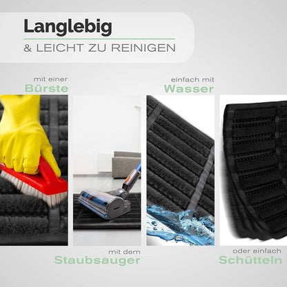 Fußmatte aus Kokos und Gummi | für außen | robust, rutschfest, wetterfest - Entrando