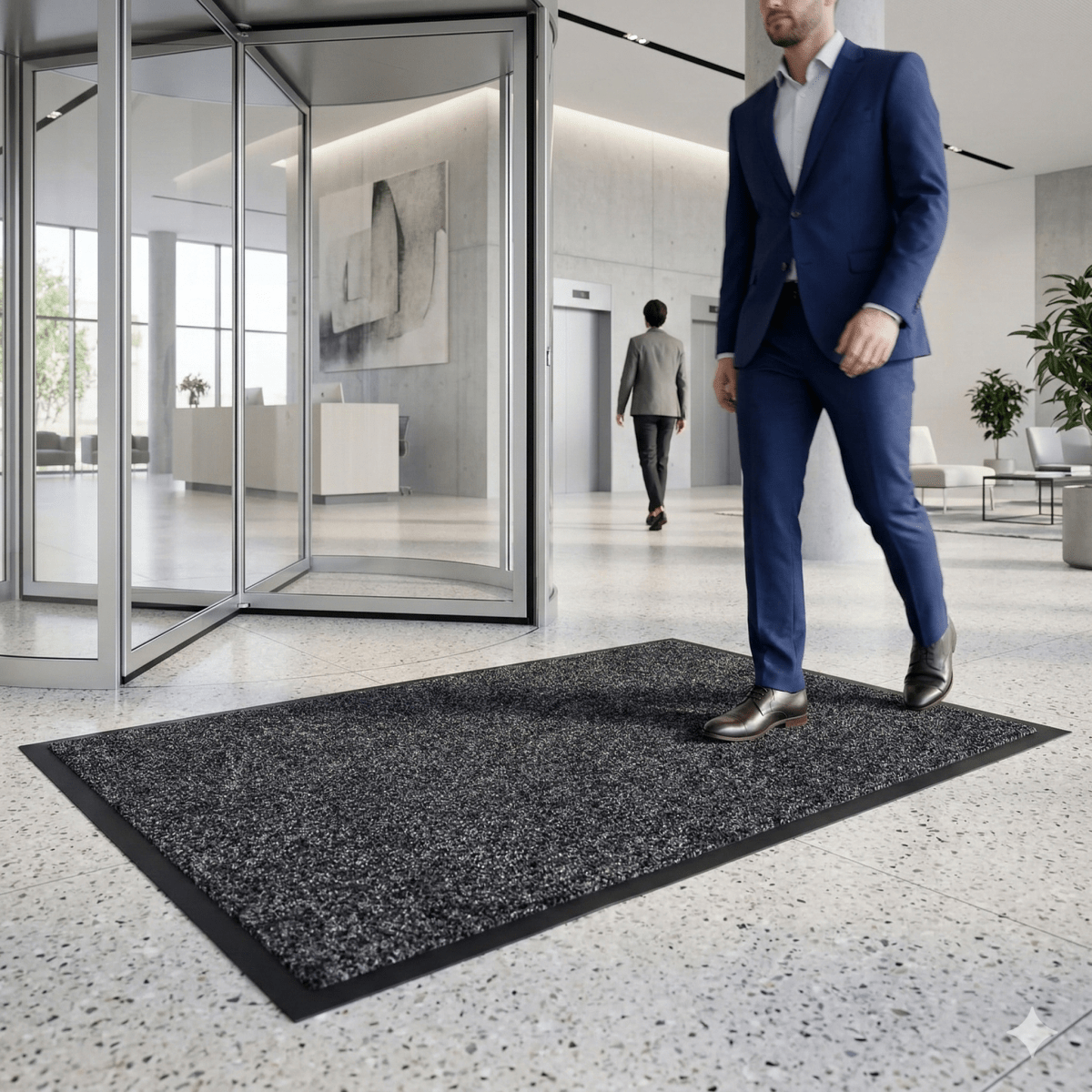 Schmutzfangmatte Gewerbe brandschutzgeprüft "BRILLO" - Entrando