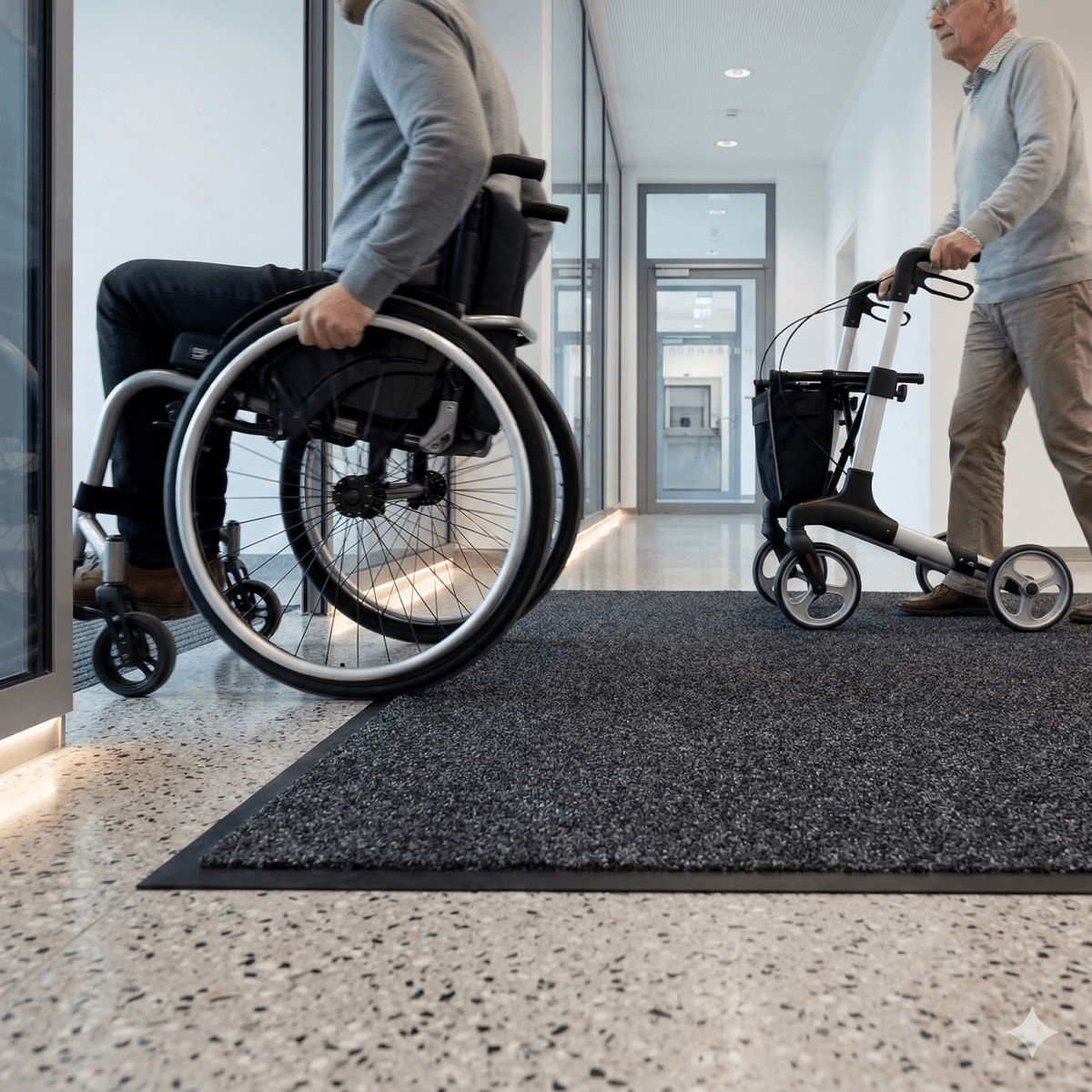 Schmutzfangmatte Gewerbe brandschutzgeprüft "BRILLO" - Entrando