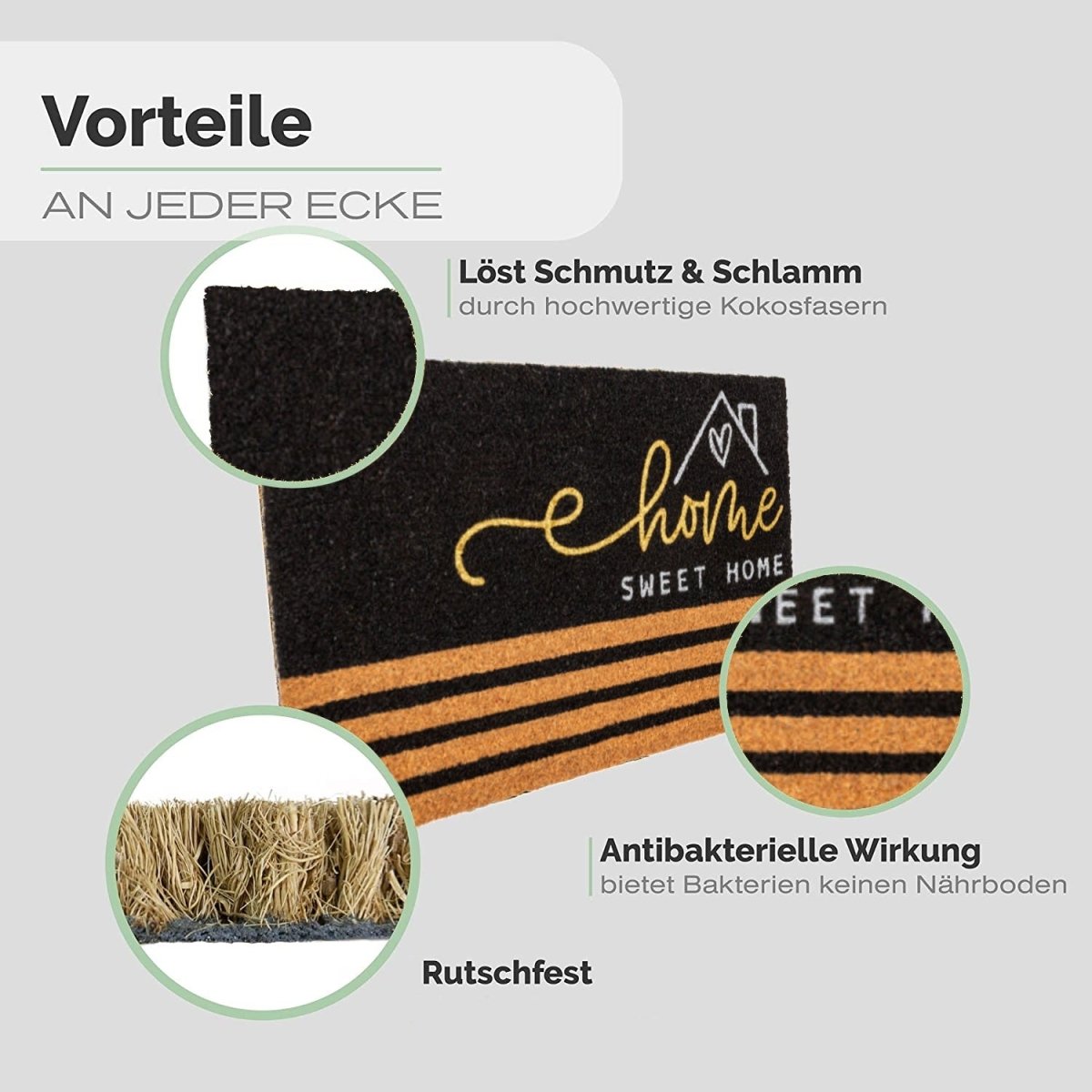 Fussmatte aus Kokos eHome &amp; SweetHome - Entrando