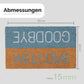 Fussmatte aus Kokos mit Welcome & Goodbye Motiv - Entrando