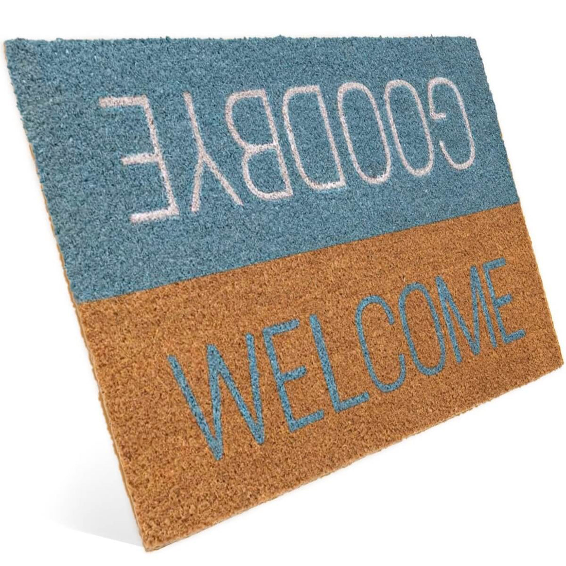 Fussmatte aus Kokos mit Welcome &amp; Goodbye Motiv - Entrando