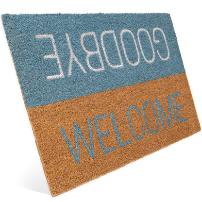 Fussmatte aus Kokos mit Welcome & Goodbye Motiv - Entrando