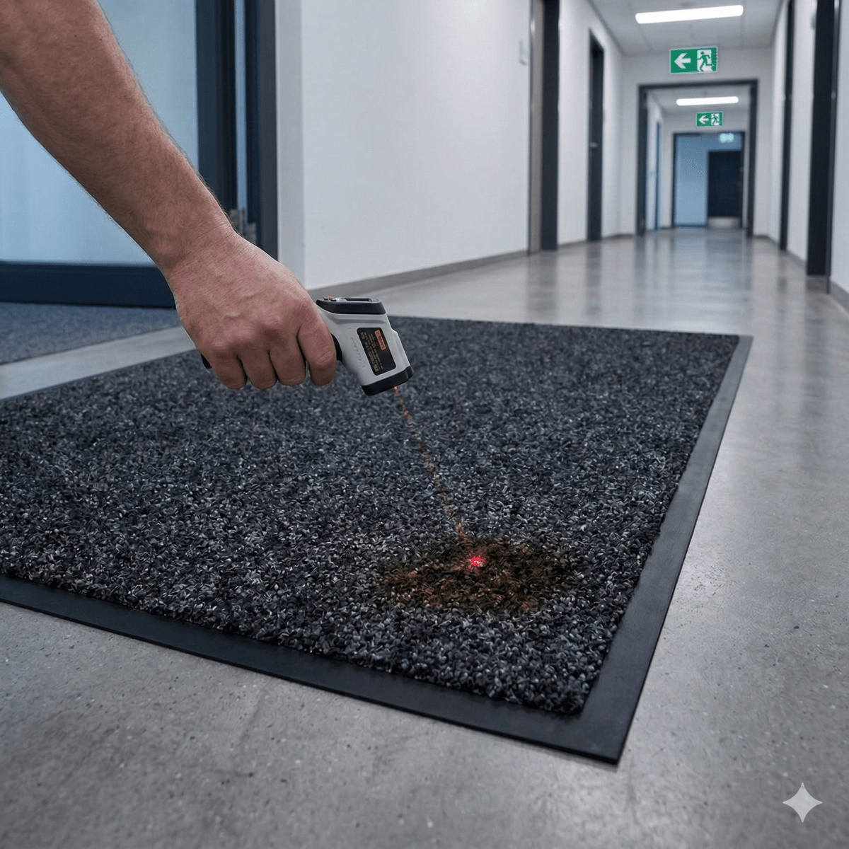 Schmutzfangmatte Gewerbe brandschutzgeprüft "BRILLO" - Entrando