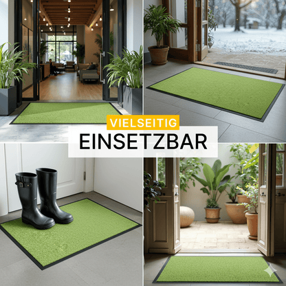 Premium Fußmatte für innen &amp; außen - Flach, Waschbar, Rutschfest - Entrando
