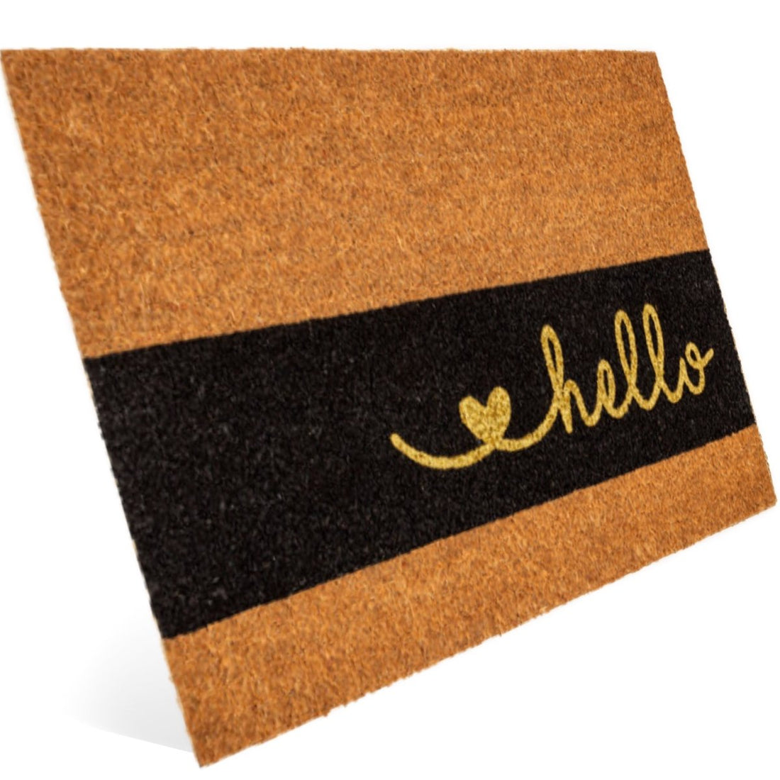 Kokos Fußmatte mit Herz Hello Motiv - Entrando