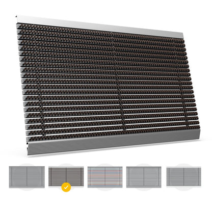 Entrando Premium Fußabtreter für Außen Braun aus Alu