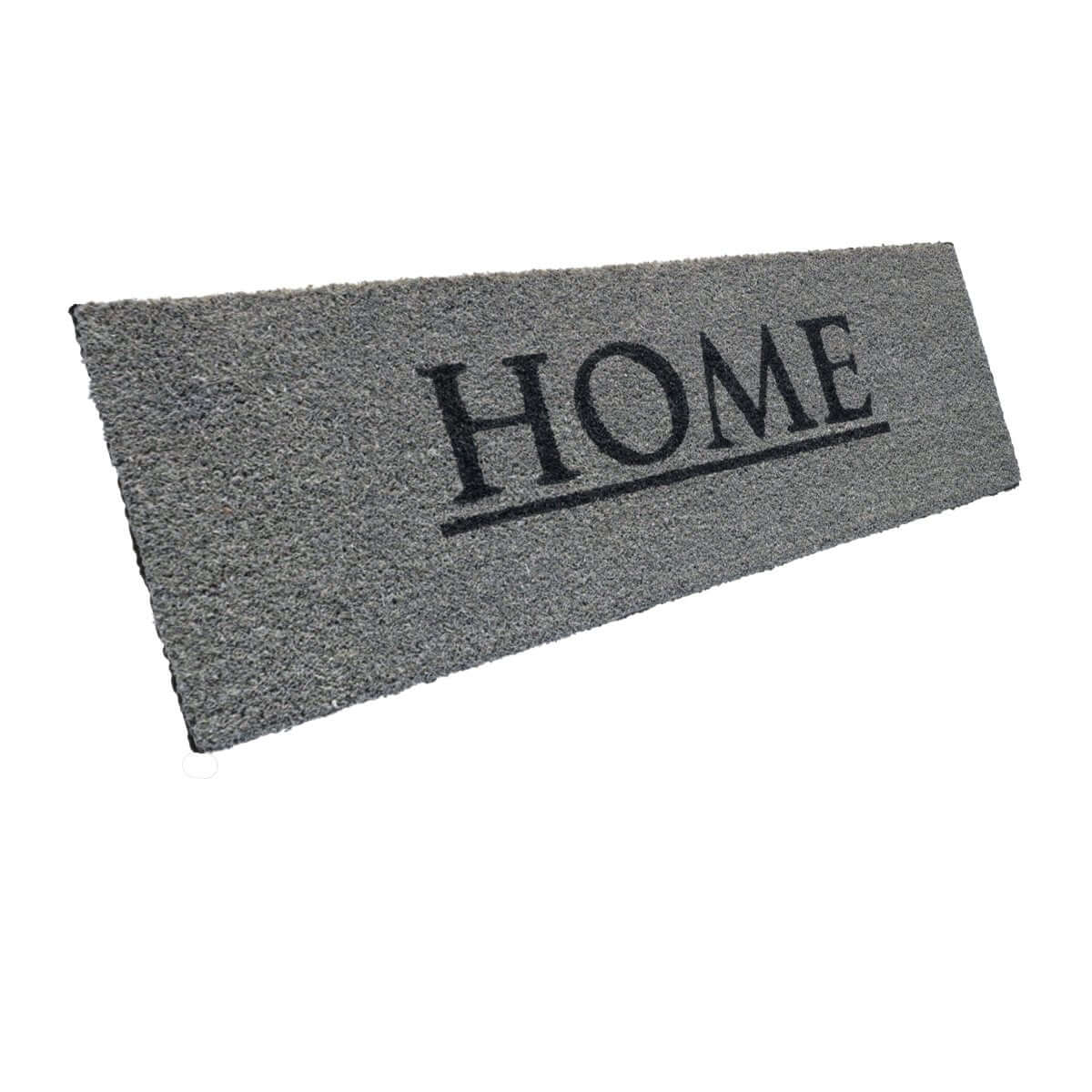Schmale Entrando Fussmatte aus Kokos mit Home Motiv - Entrando