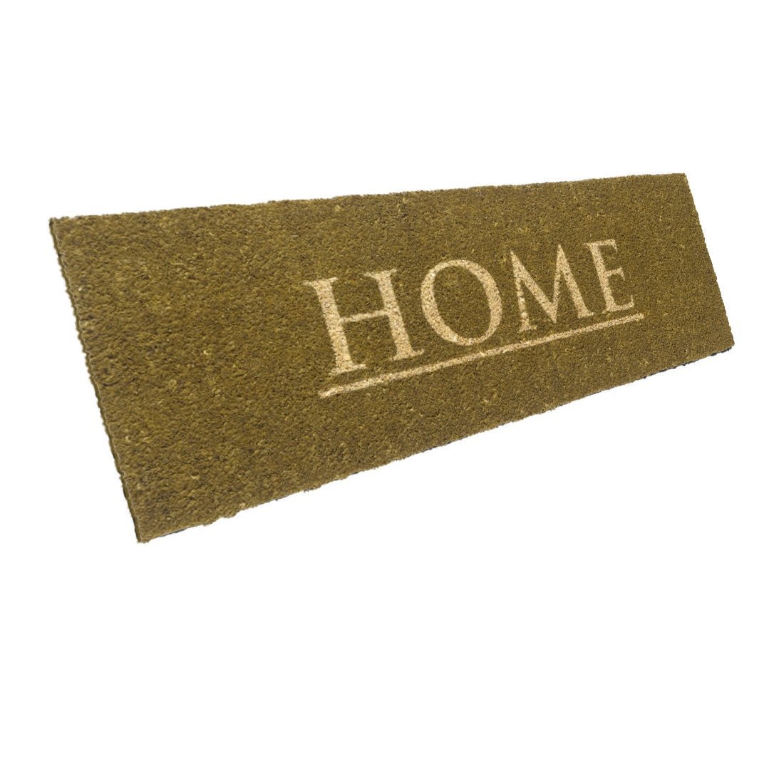 Schmale Entrando Fussmatte aus Kokos mit Home Motiv - Entrando
