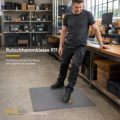 STANDENO 95 Antiermüdungsmatte für Stehschreibtisch &amp; Arbeitsplatz