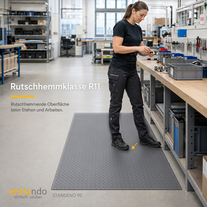 STANDENO 95 Antiermüdungsmatte für Stehschreibtisch &amp; Arbeitsplatz