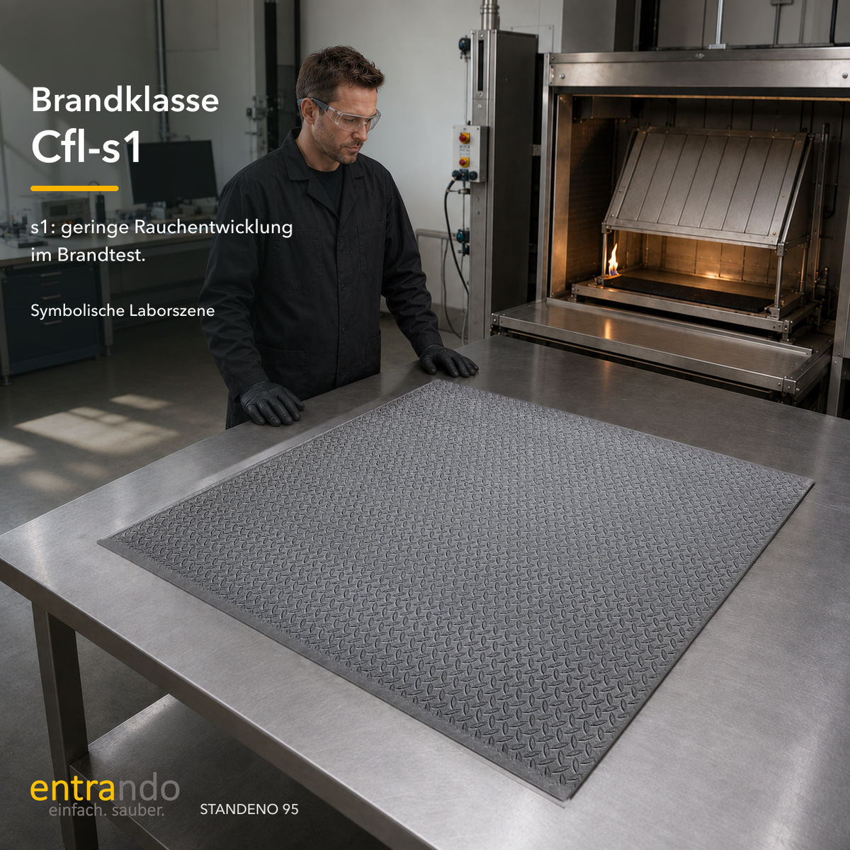 STANDENO 95 Antiermüdungsmatte für Stehschreibtisch &amp; Arbeitsplatz