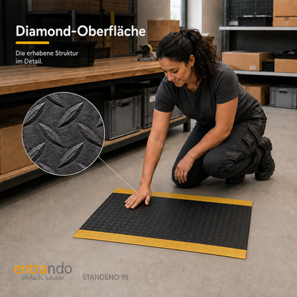 STANDENO 95 Antiermüdungsmatte für Stehschreibtisch &amp; Arbeitsplatz